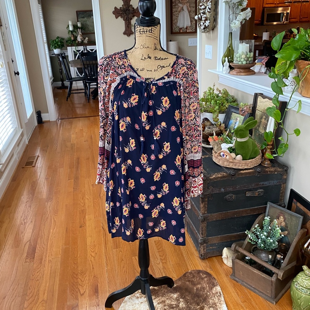Angie Boho Paisley Dress